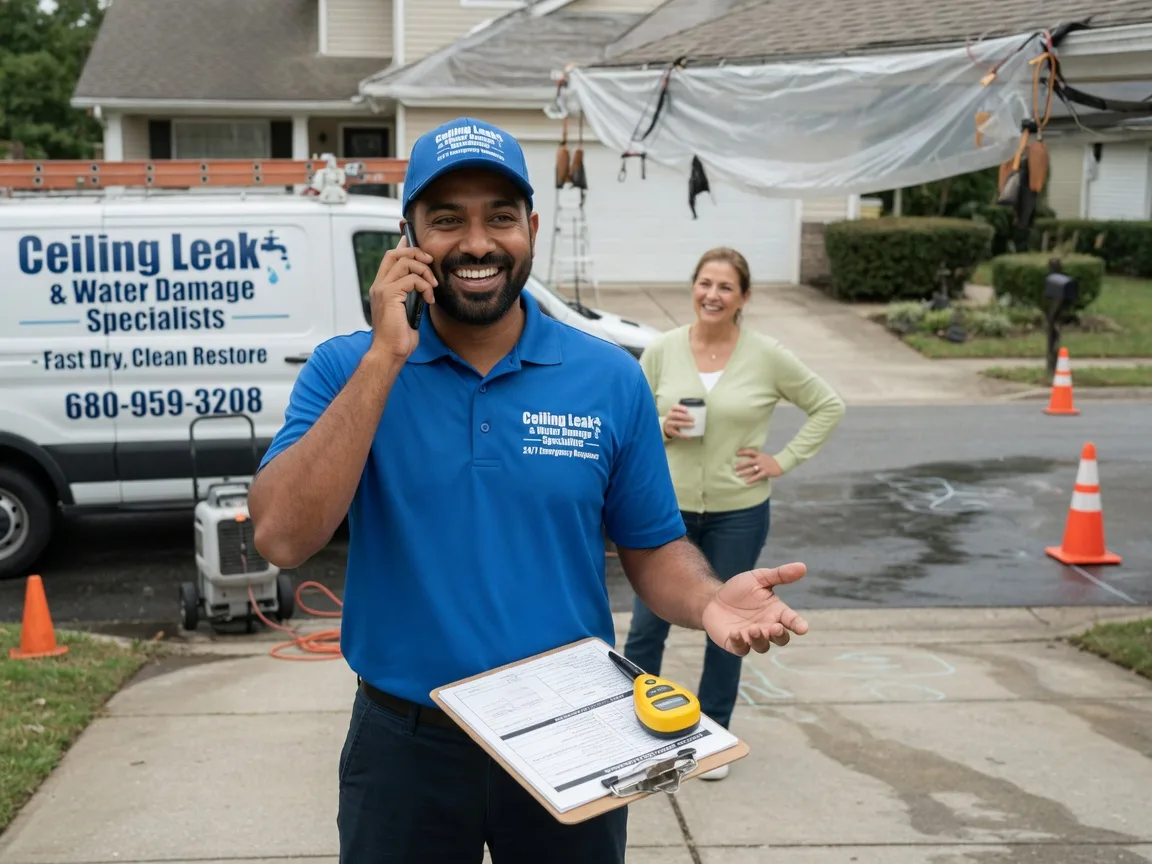 Ceiling Leak Cleanup Purdon, TX FAQs